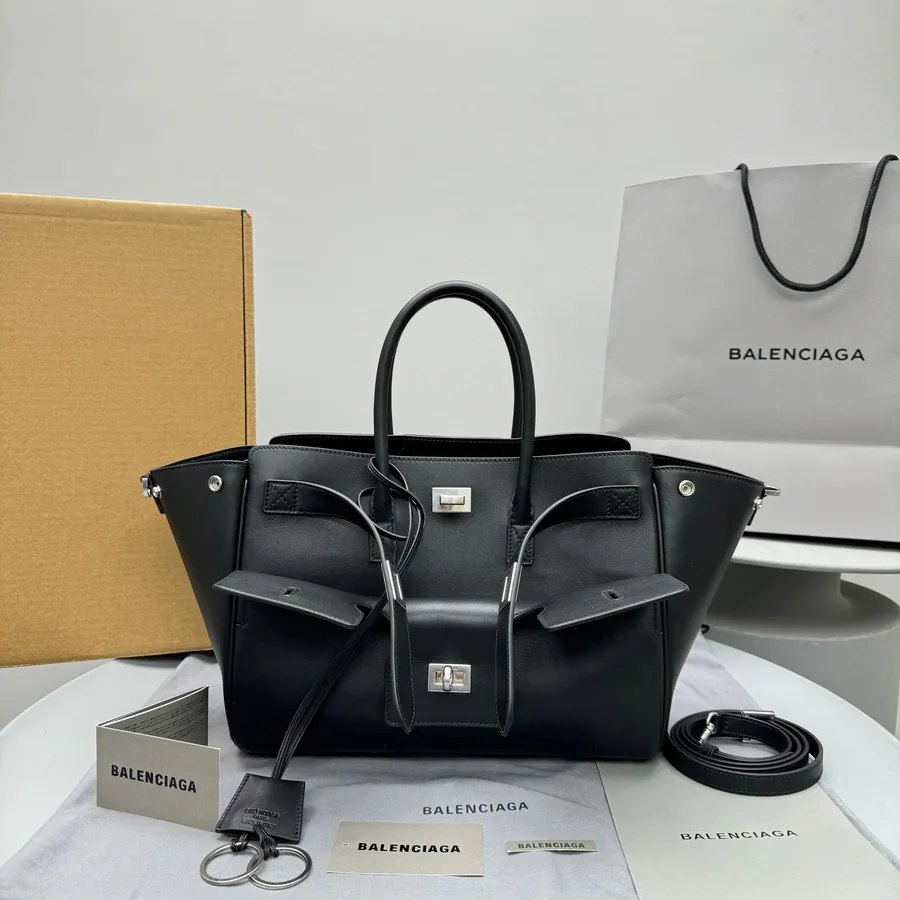 Mini Bel Air Handbag in Full Black Leather