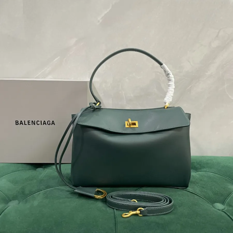 Baleciag Redeo Mini Bucket Bag in Emerald Green