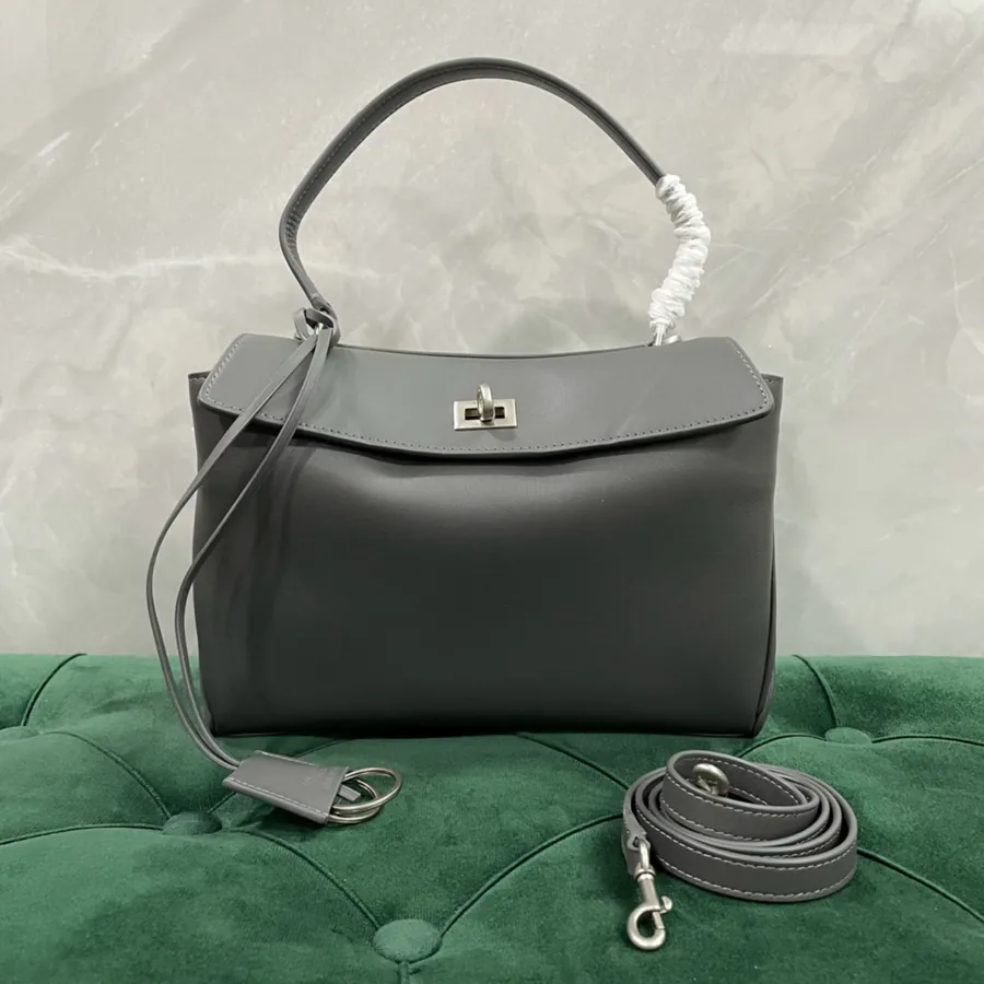 Baleciaga Redeo Mini Bag in Deep Gray