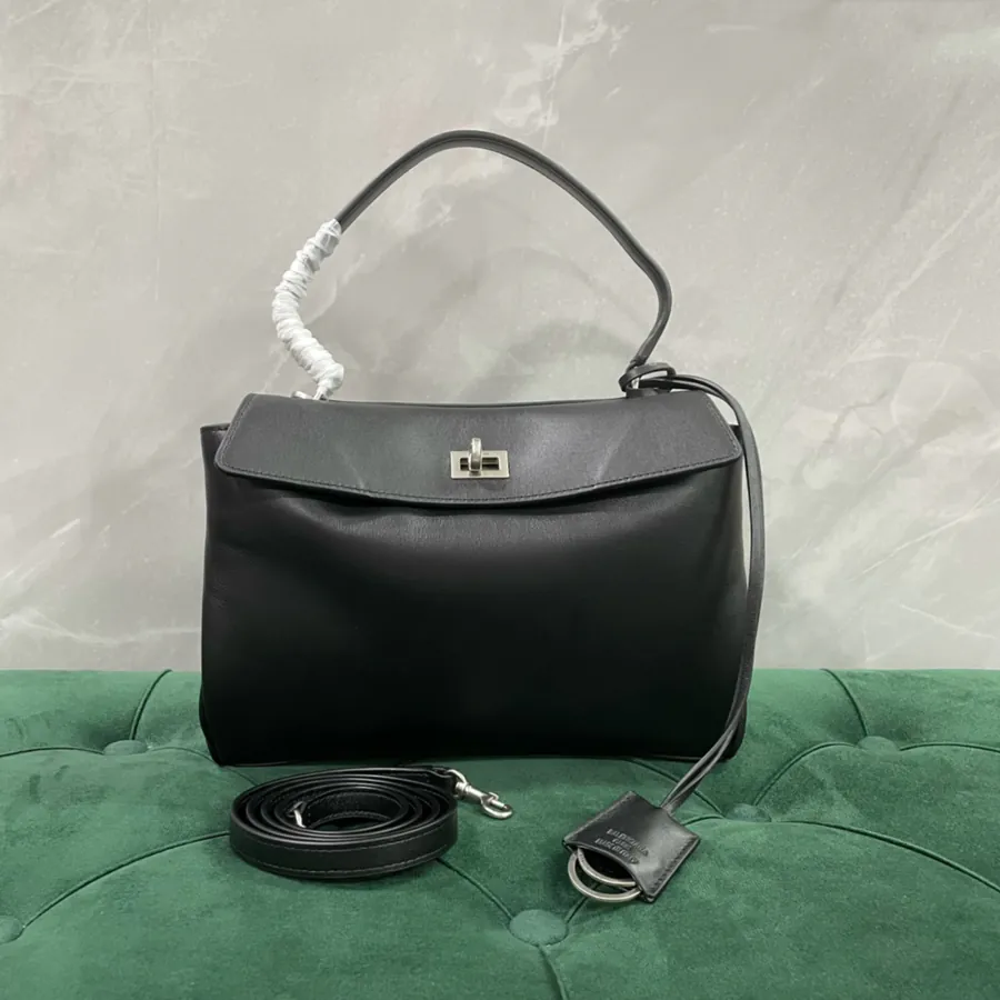 Baleciag Rodeo Mini Bag Black and Silver
