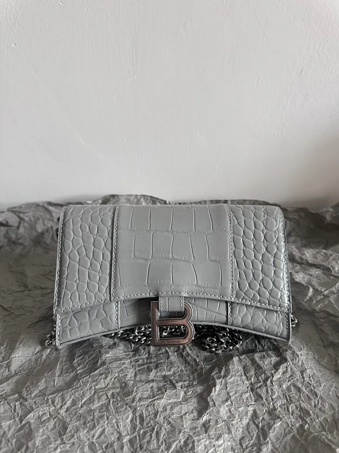 Baleenca* Hourglass Chain Tote 19cm Grey