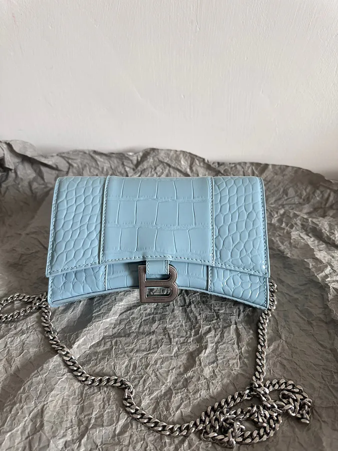 Baleenca* Hourglass Chain Tote 19cm Fog Blue