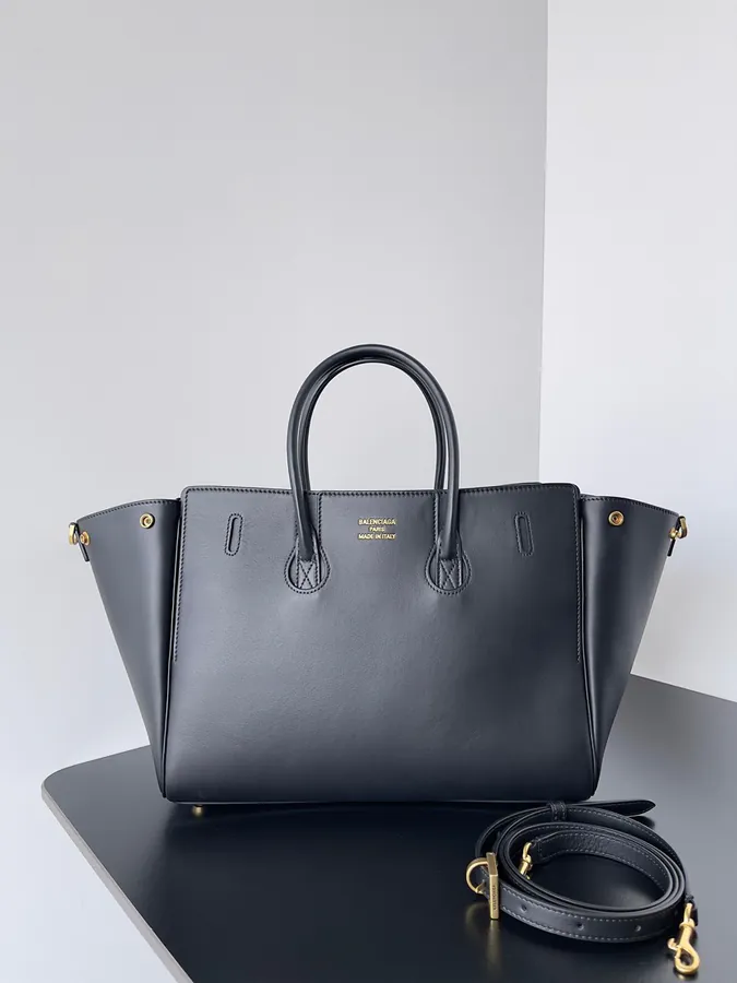 Balestra Bel Air Minimalist Square Lock Tote