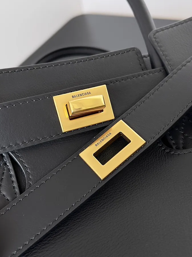 Balestra Bel Air Minimalist Square Lock Tote
