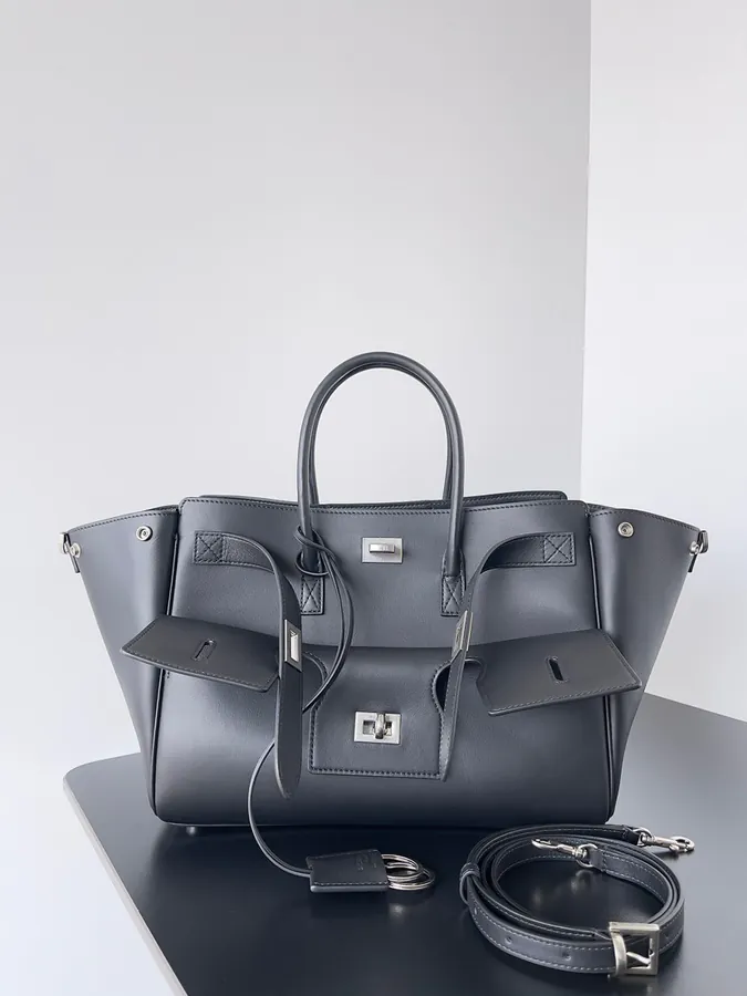 Baleenca Bel Air Large Bucket Bag with Square Lock Detail
