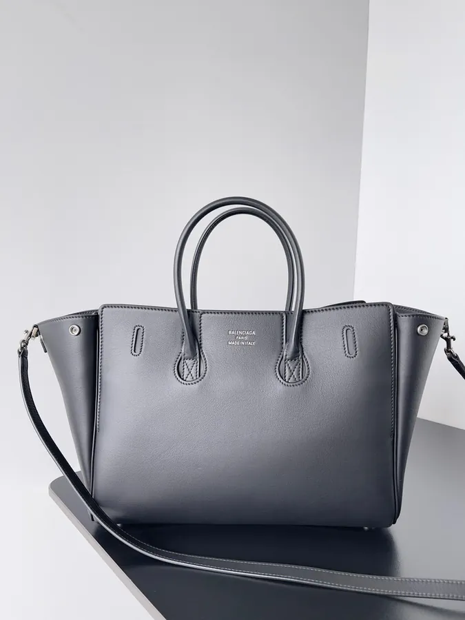 Baleenca Bel Air Large Bucket Bag with Square Lock Detail