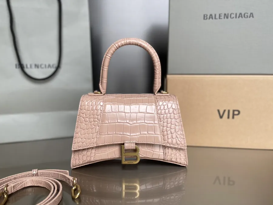 Balestra Hourglass Sandbag in Crocodile Pattern