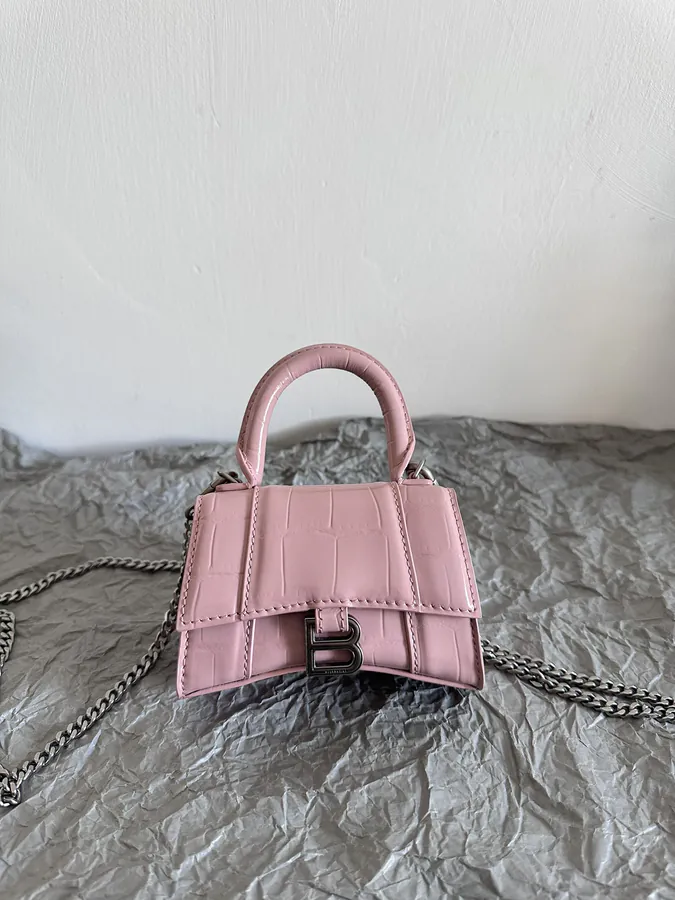 Baleenca* Sand Timer Bag | Mini Crocodile Pattern Lip Bag