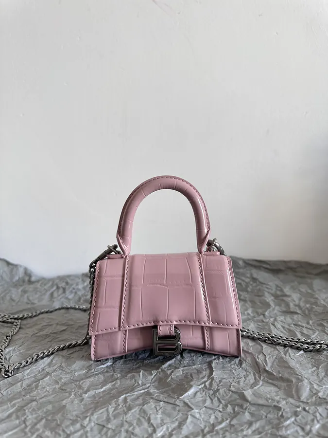Baleenca* Sand Timer Bag | Mini Crocodile Pattern Lip Bag