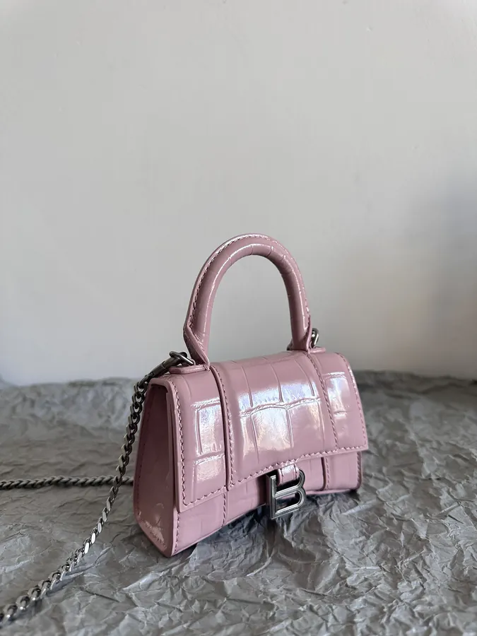 Baleenca* Sand Timer Bag | Mini Crocodile Pattern Lip Bag