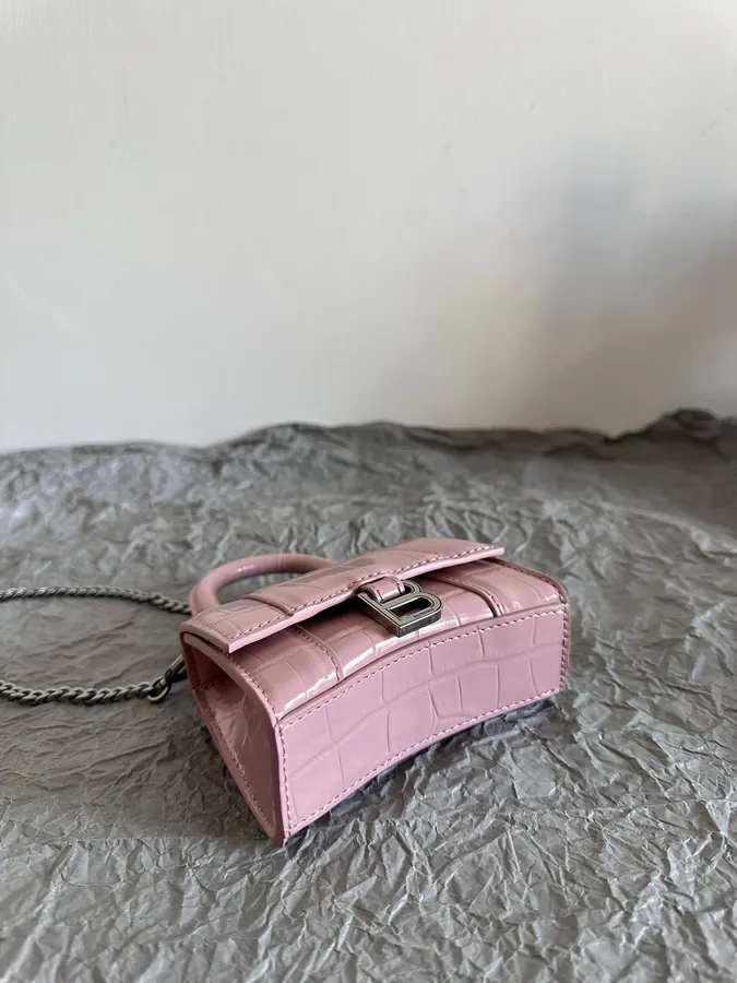 Baleenca* Sand Timer Bag | Mini Crocodile Pattern Lip Bag