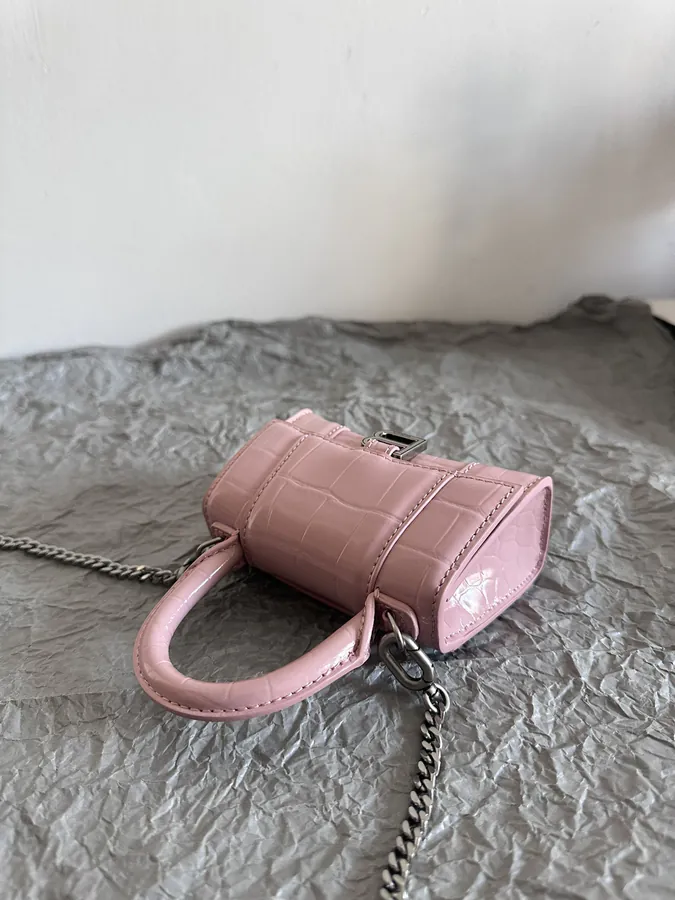 Baleenca* Sand Timer Bag | Mini Crocodile Pattern Lip Bag