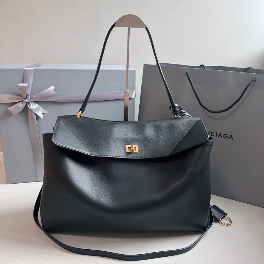 Baleenica Rodeo Luxury Bucket Bag with Grained Calfskin