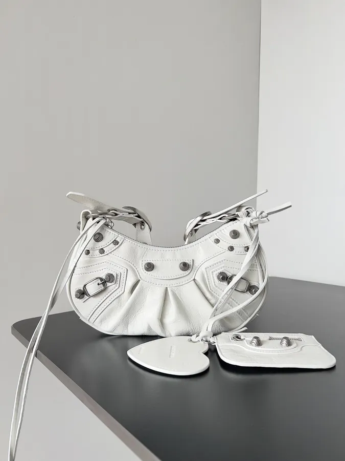Le Cagole Bucket Bag with Vintage Motorcycle Studs