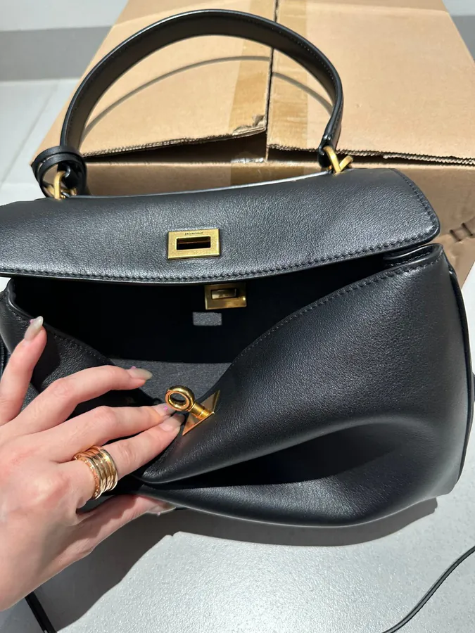 Paris Rodeo Bucket Bag with Grained Calfskin