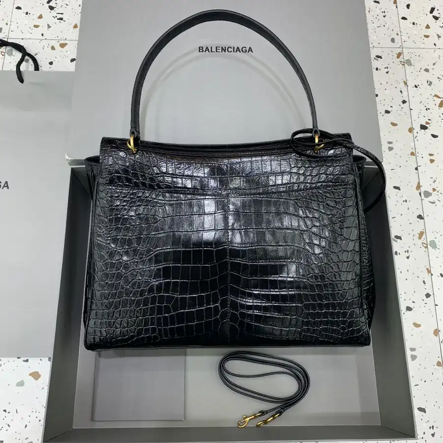 Baleanciaɡ Rodéo Bag Large Grained Calfskin