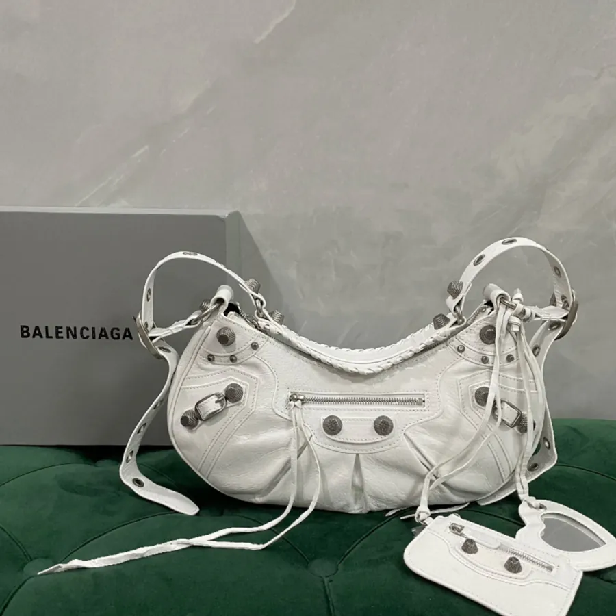 Baleancia Le Cagole Motorcycle Stud Axillary Tote Bag