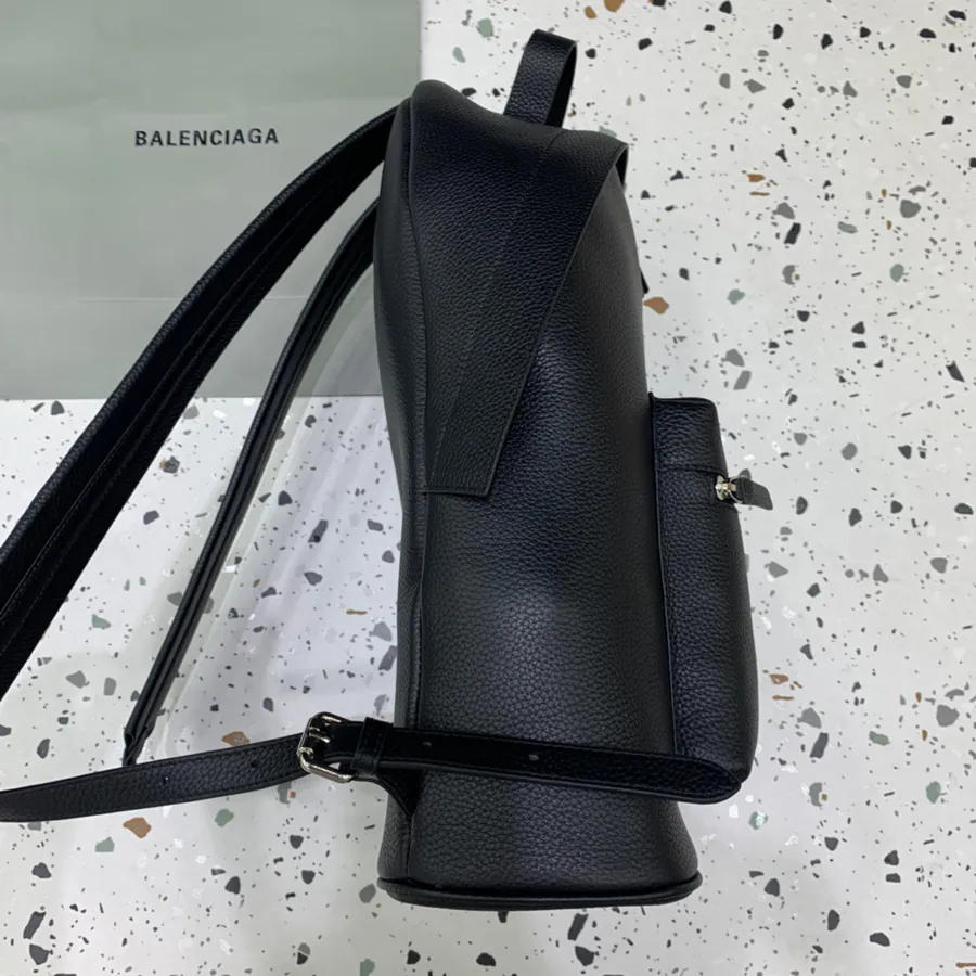 Balenciaga Double Shoulder Bag Exclusive Custom Grained Calfskin