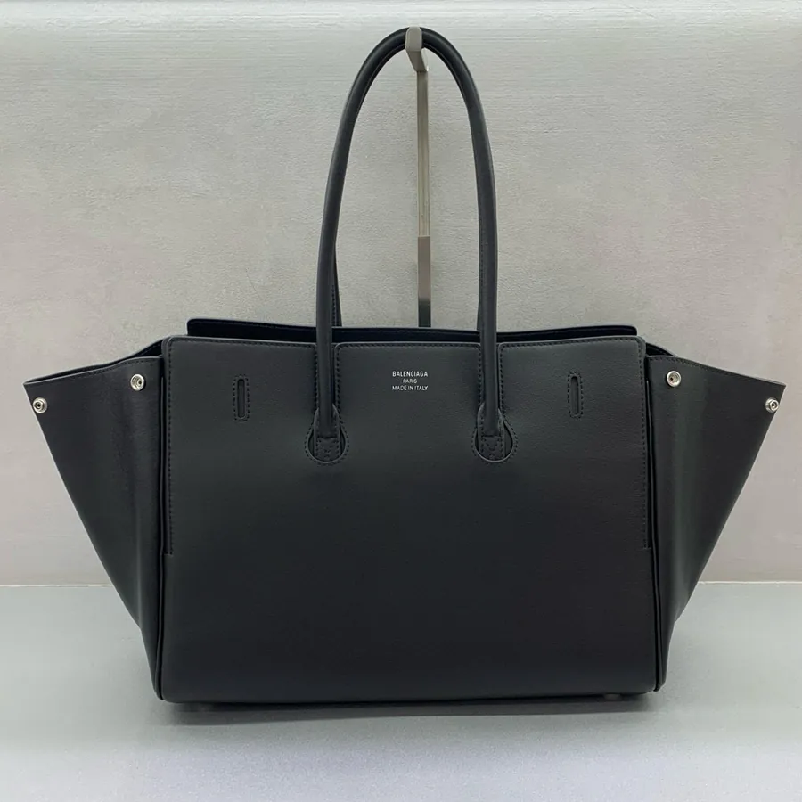 Large Bel Air Handbag with Black Silver