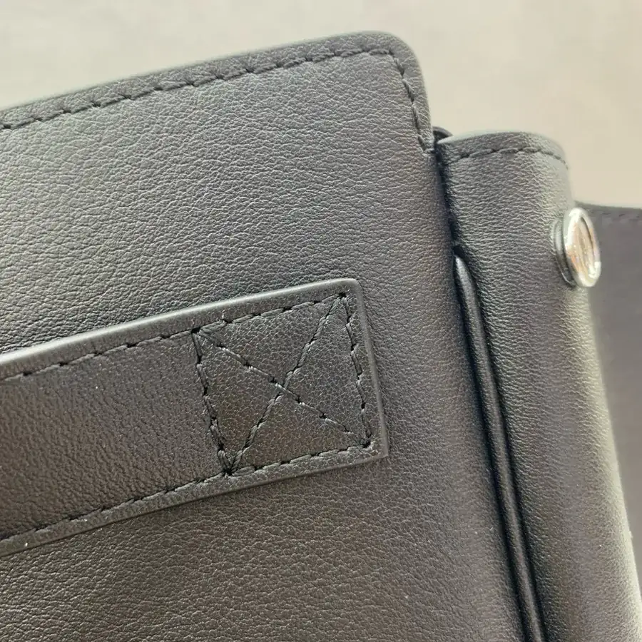 Large Bel Air Handbag with Black Silver
