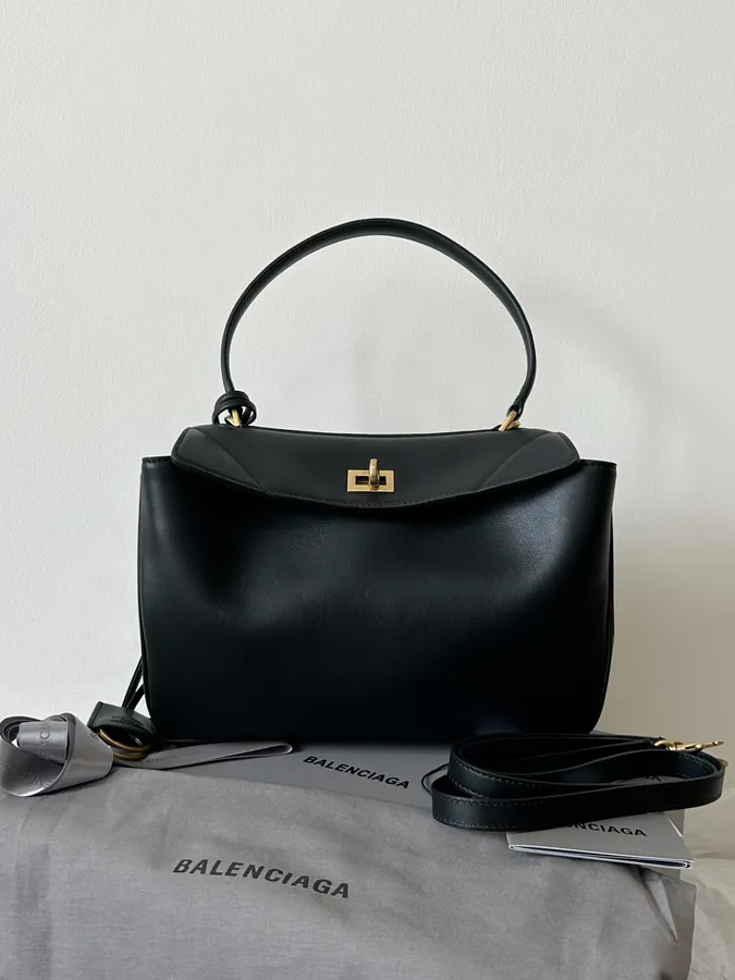 BA1ENCIAGA Rodeo Black Gold Mini