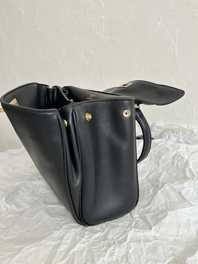 BA1ENCIAGA Rodeo Black Gold Mini