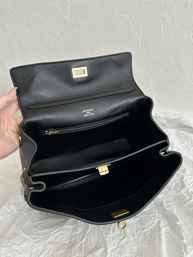 BA1ENCIAGA Rodeo Black Gold Mini