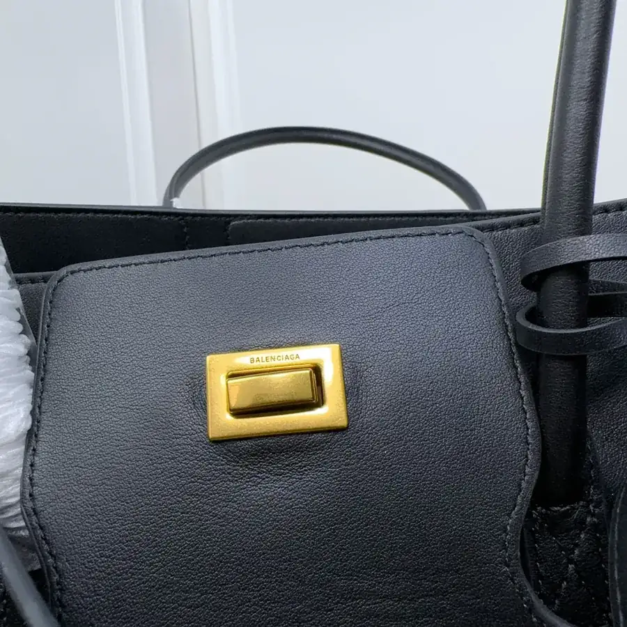 Balenciaga Bel Air Midsize Black Zipper Handbag