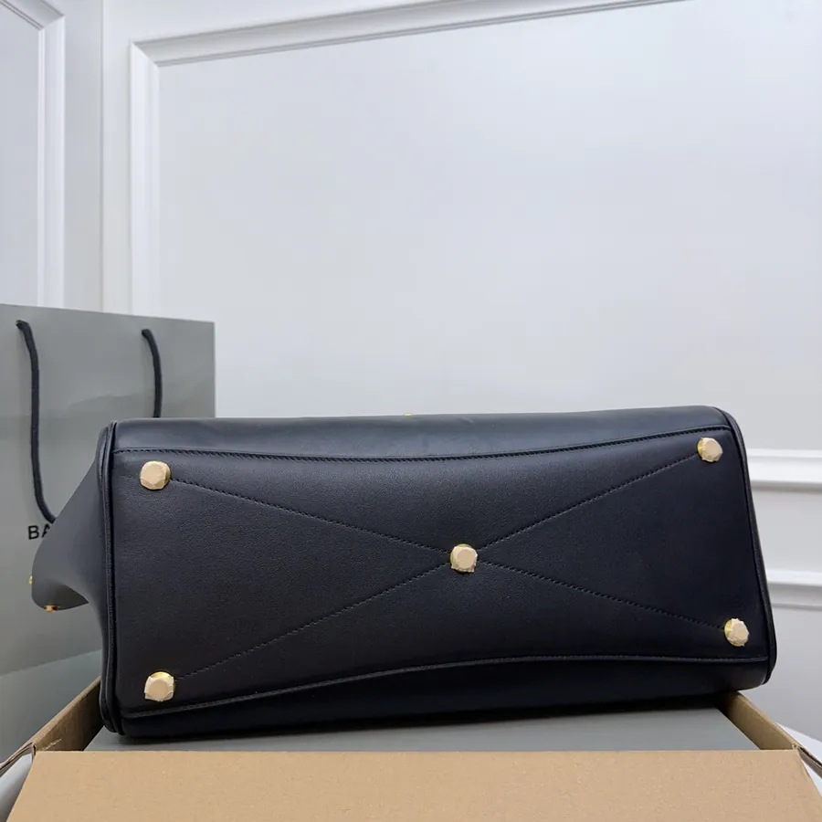 Balenciaga Bel Air Midsize Black Zipper Handbag