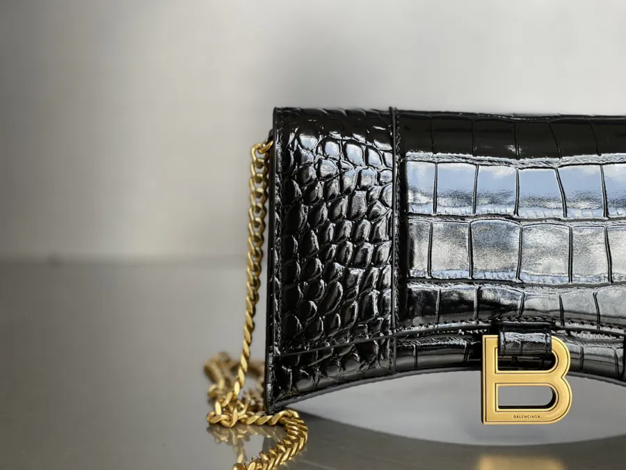 Balenciaga Sand漏 Bag with Gold Clasp