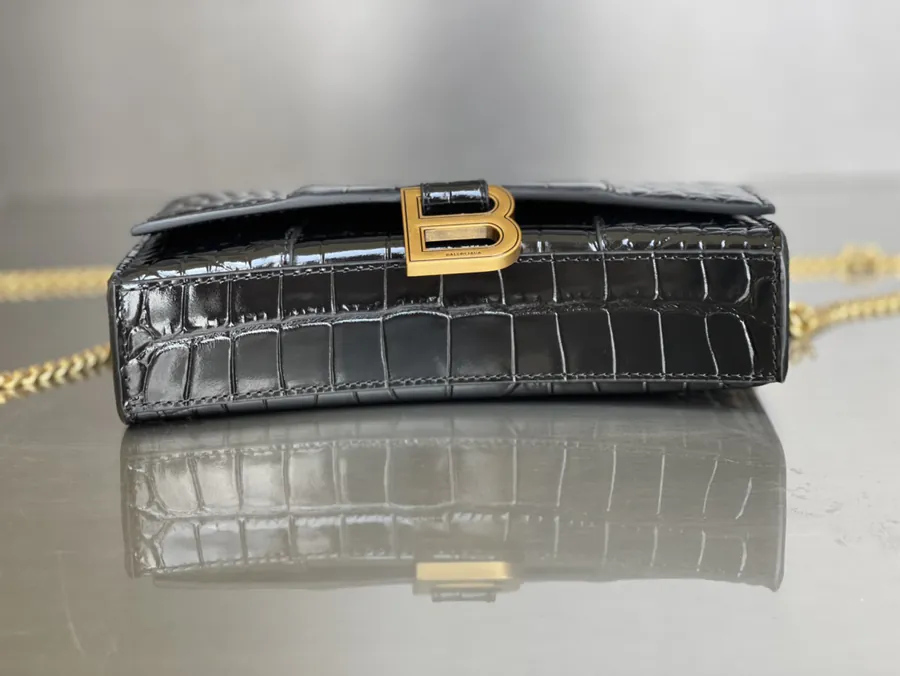 Balenciaga Sand漏 Bag with Gold Clasp
