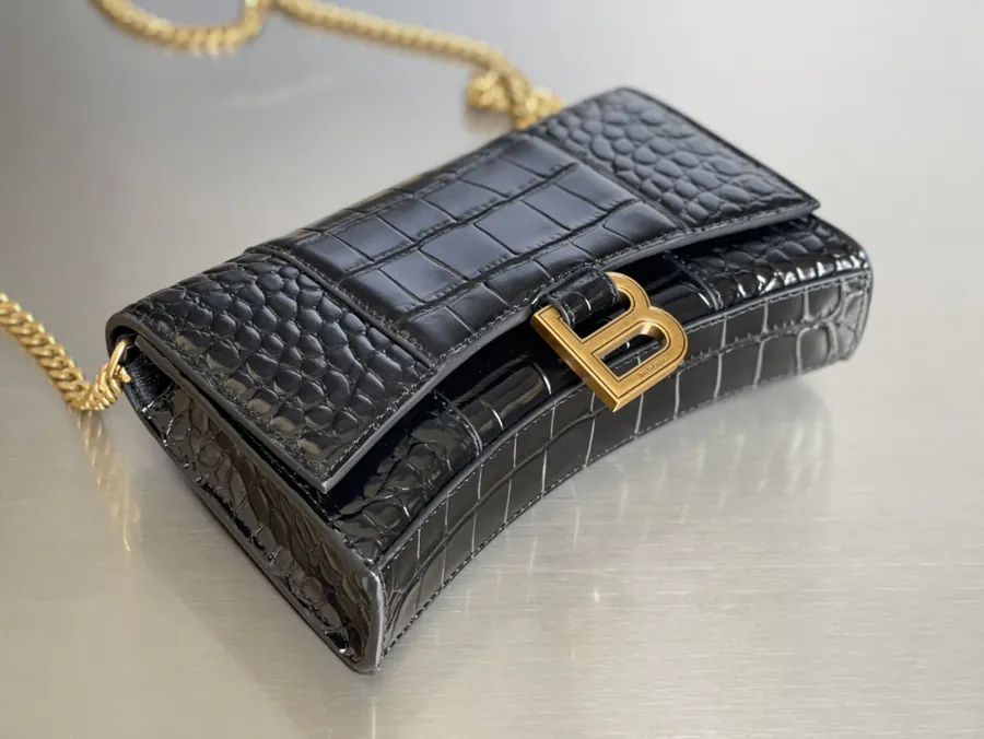Balenciaga Sand漏 Bag with Gold Clasp