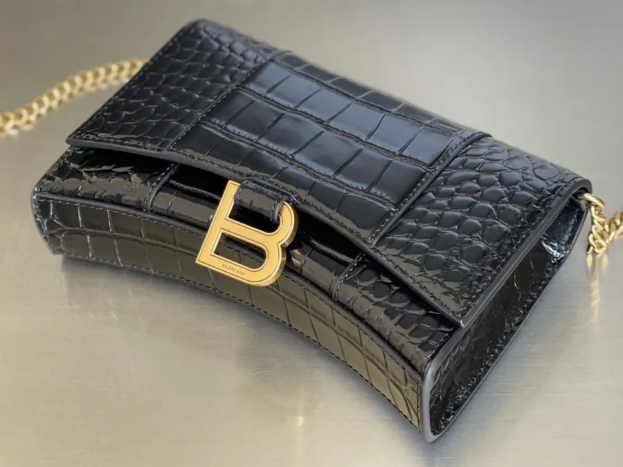 Balenciaga Sand漏 Bag with Gold Clasp