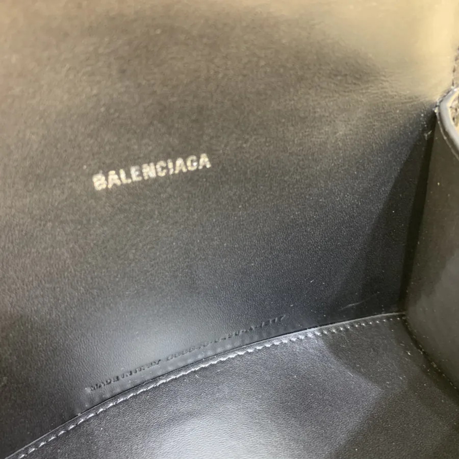 Balenciaga Mini Sandglass Bag with Silver Buckle