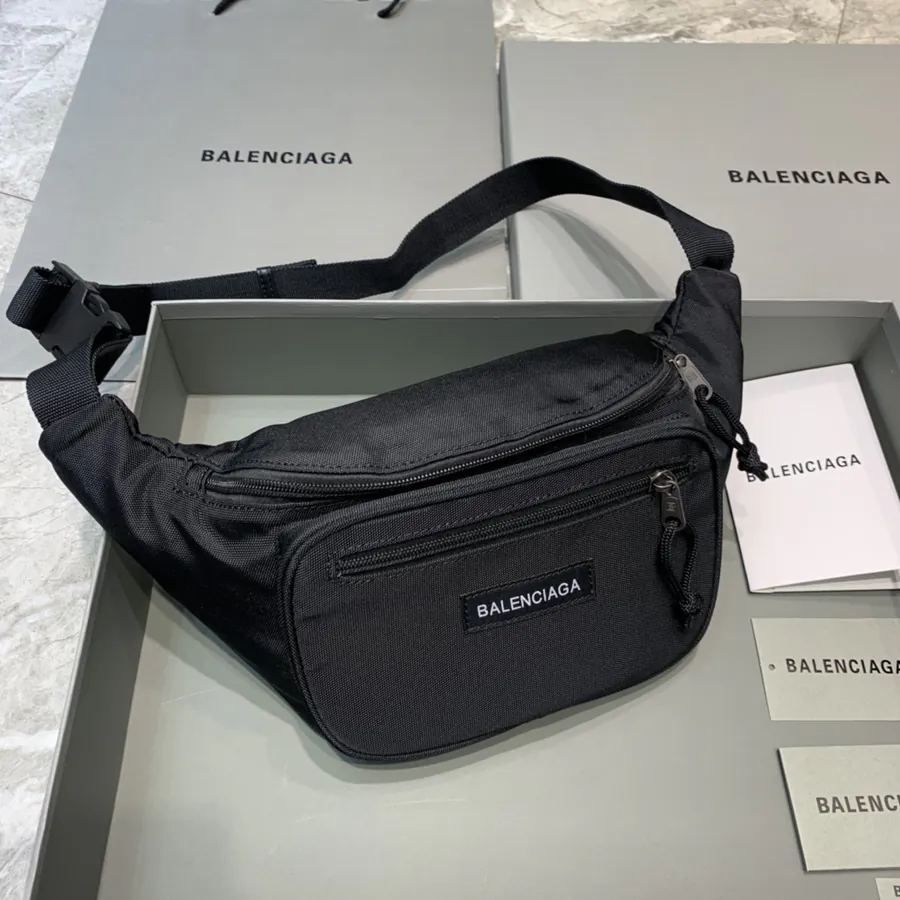 BALENCIAG Paris Bag Lightweight Canvas Bucket Bag
