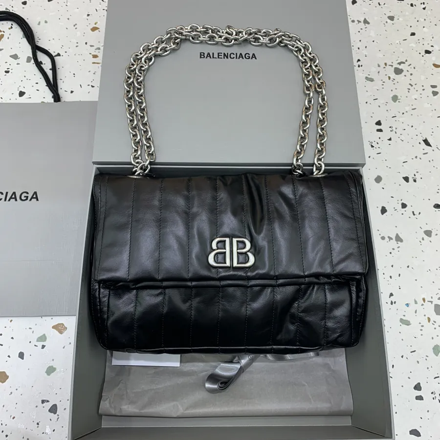Balenciaga Monaco Quilted Bucket Bag