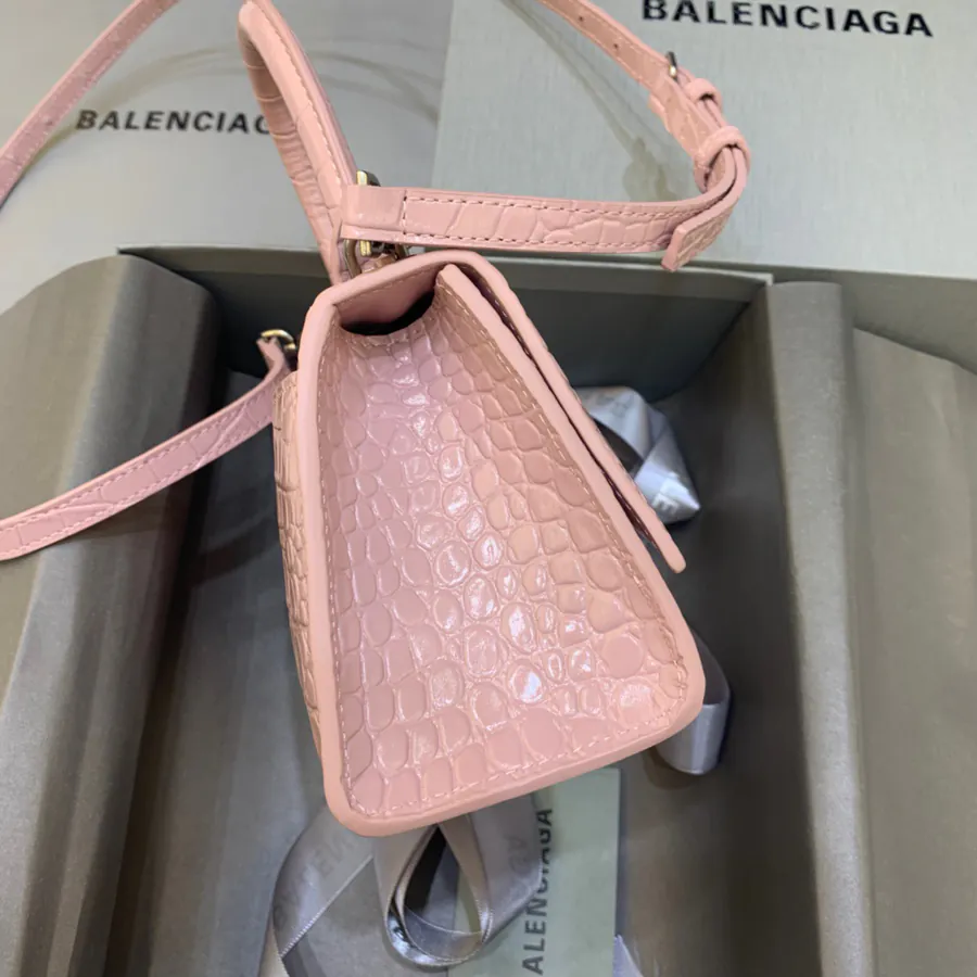 Balenciaga Mini Sandglass Bag with Silver Clasp