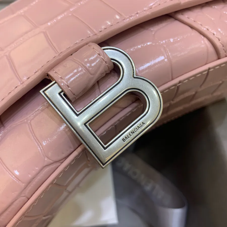 Balenciaga Mini Sandglass Bag with Silver Clasp
