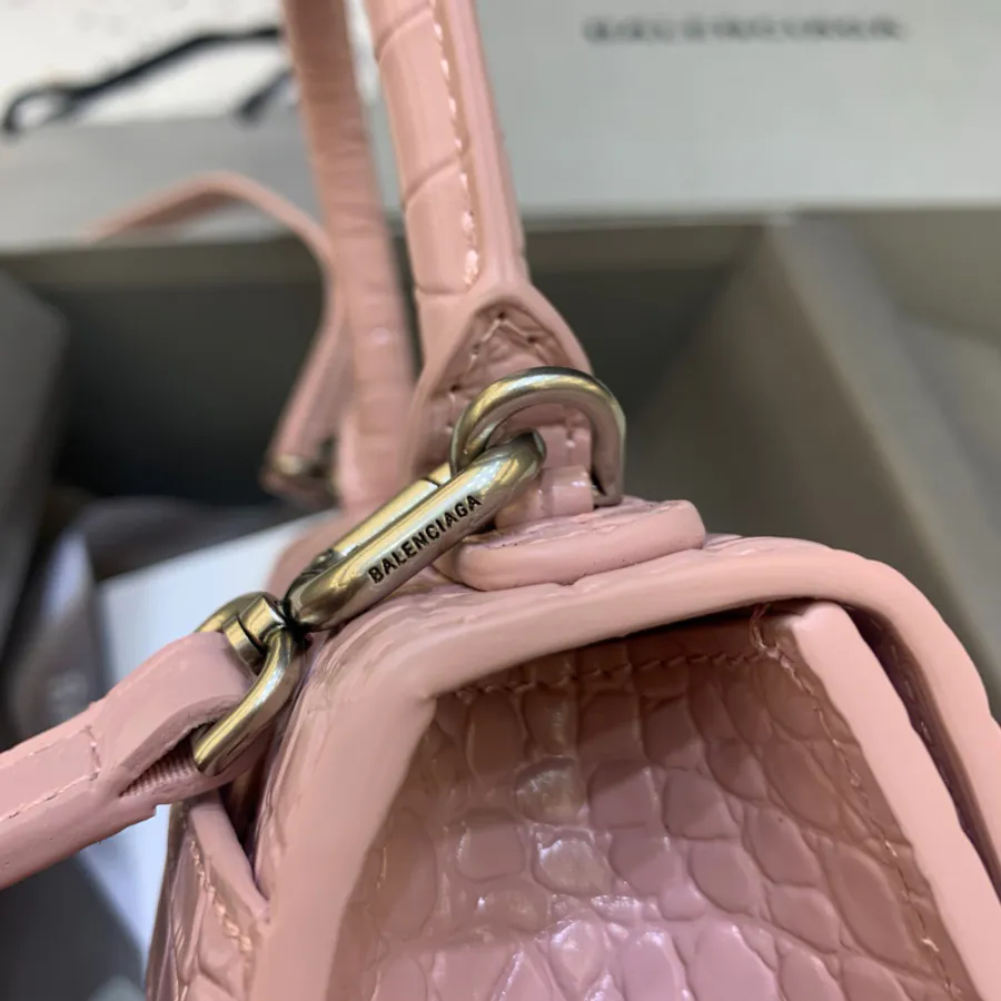 Balenciaga Mini Sandglass Bag with Silver Clasp