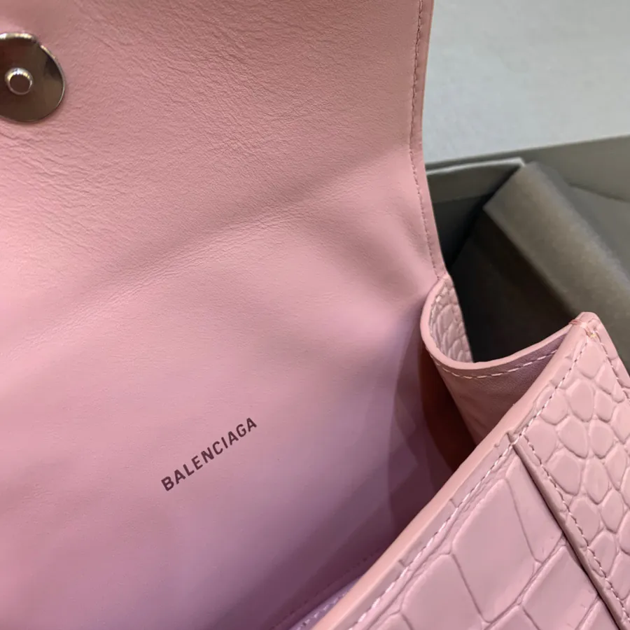 Balenciaga Mini Sandglass Bag with Silver Clasp