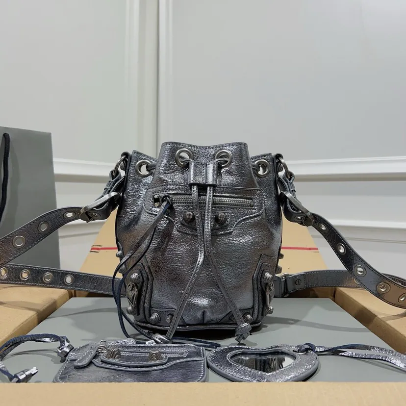 Alenya New Mini Bucket Bag Vintage Silver