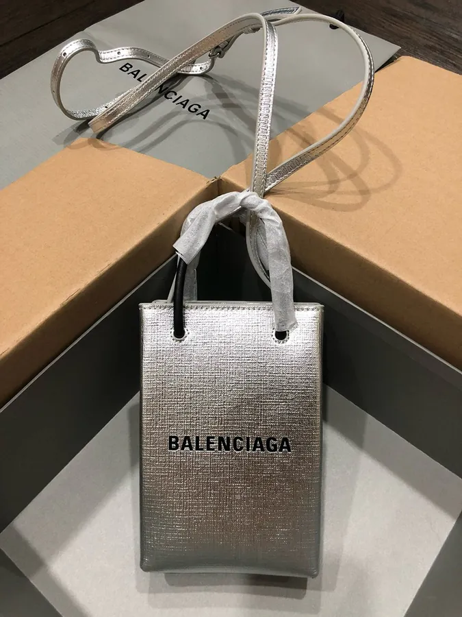 Baleenciaga Calfskin Phone Bag Compact & Stylish