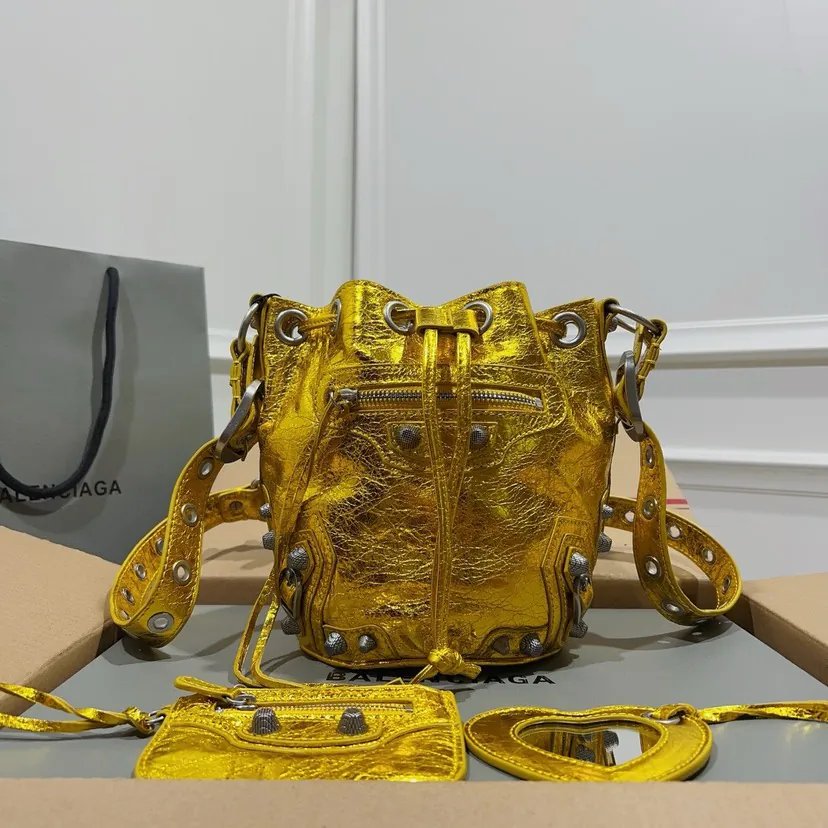 Alenya New Mini Bucket Bag Golden