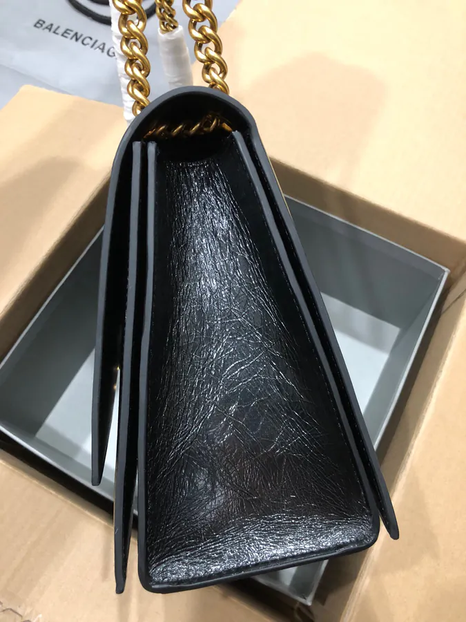 BaleNCIAG Crush Sand漏 Chain Bag