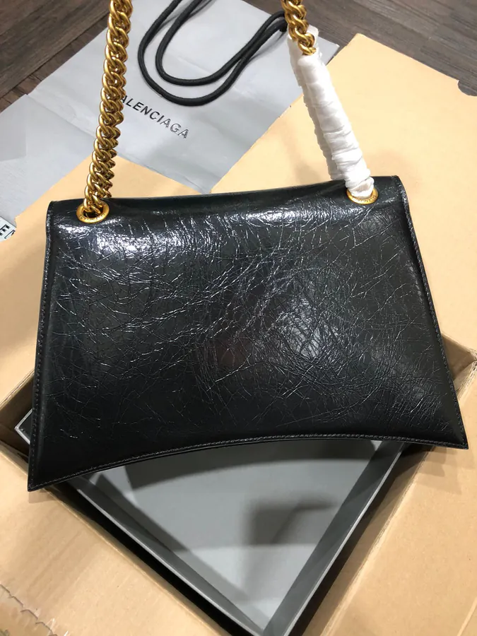 BaleNCIAG Crush Sand漏 Chain Bag