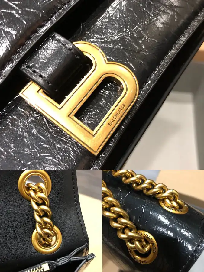 BaleNCIAG Crush Sand漏 Chain Bag