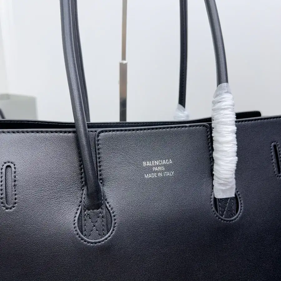 Balenciaga Bel Air Handbag Black Silver Buckle, Medium Size