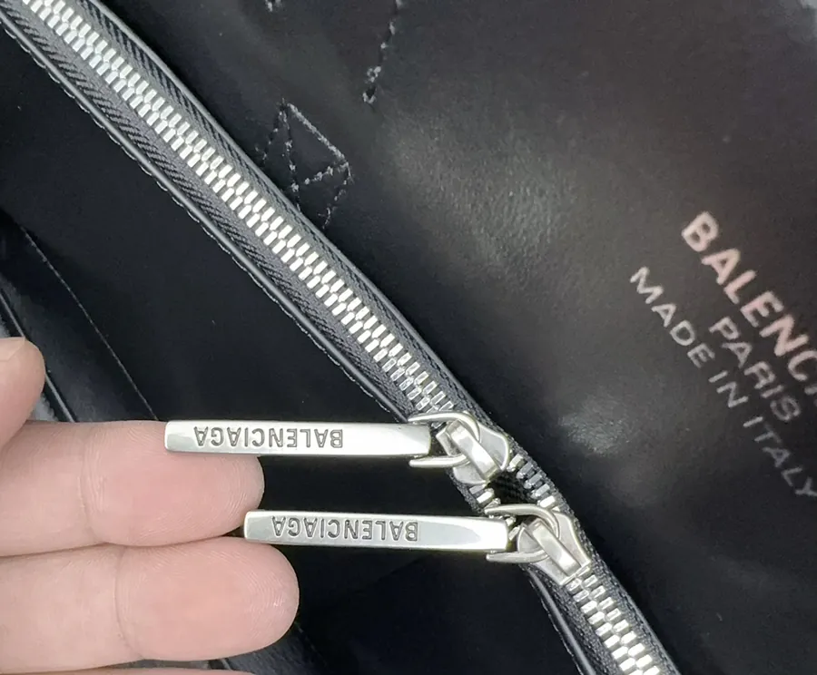 Balenciaga Bel Air Handbag Black Silver Buckle, Medium Size