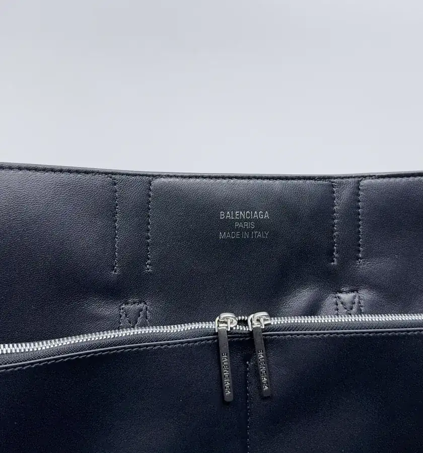 Balenciaga Bel Air Handbag Black Silver Buckle, Medium Size