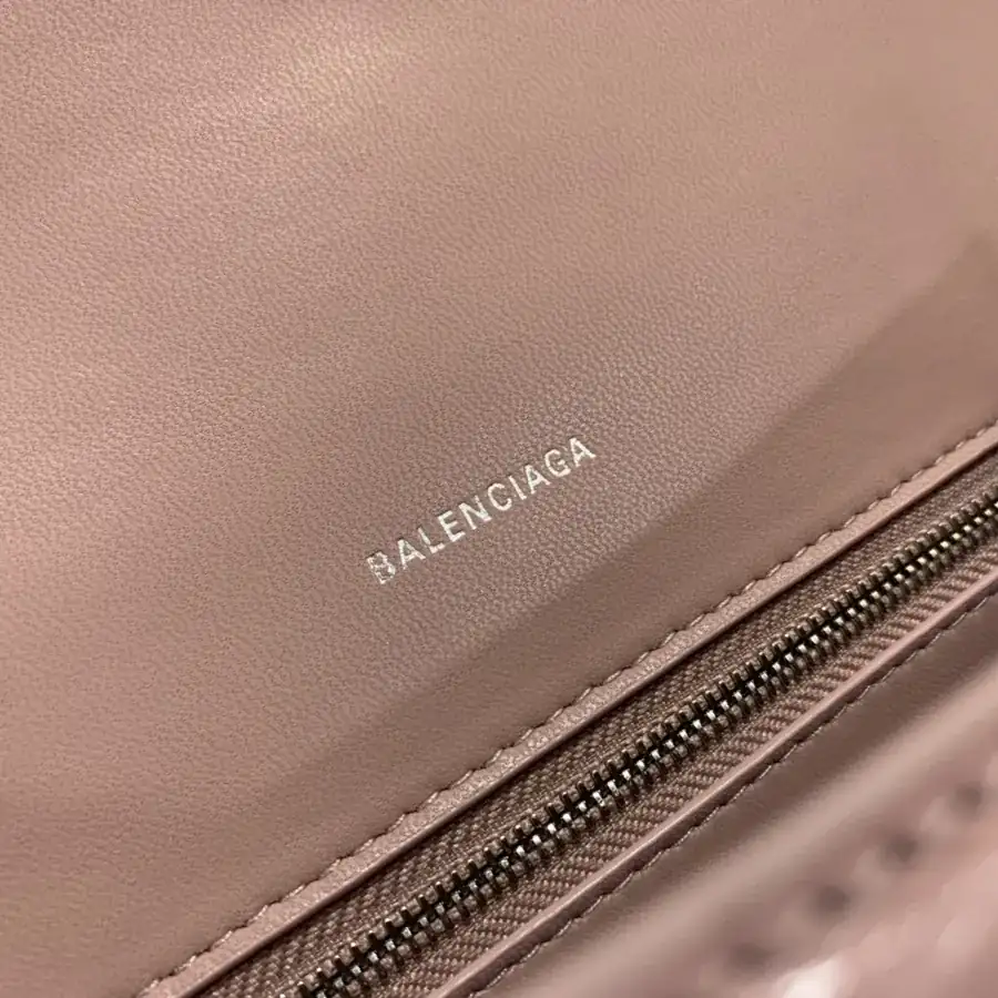 Balenciaga Hourglass Crocodile Pattern Tote